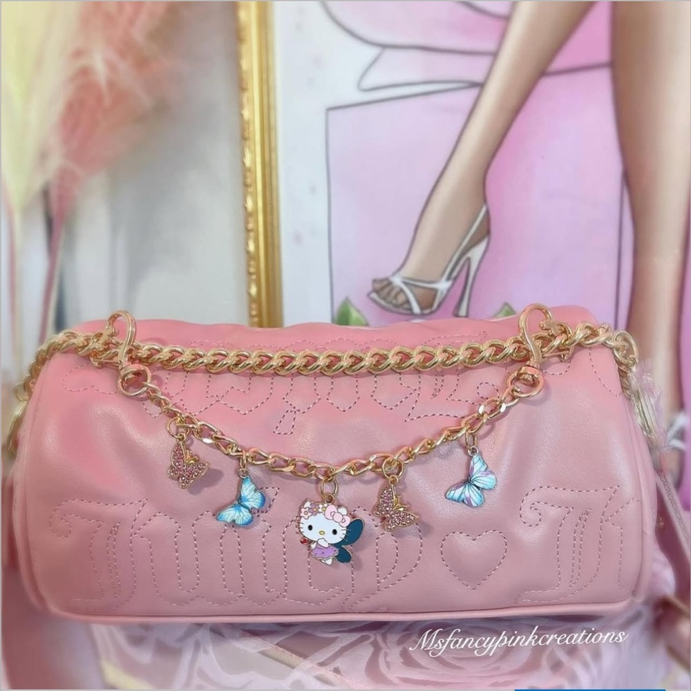 Handmade Hello Kitty Butterfly Purse Chain